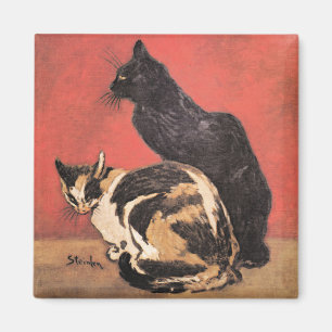 Imán Gatos, pintura artística fina de Theophile Steinle
