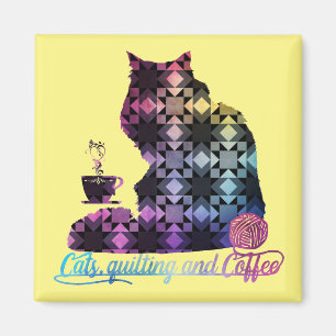 Imán Gatos, quilting y café