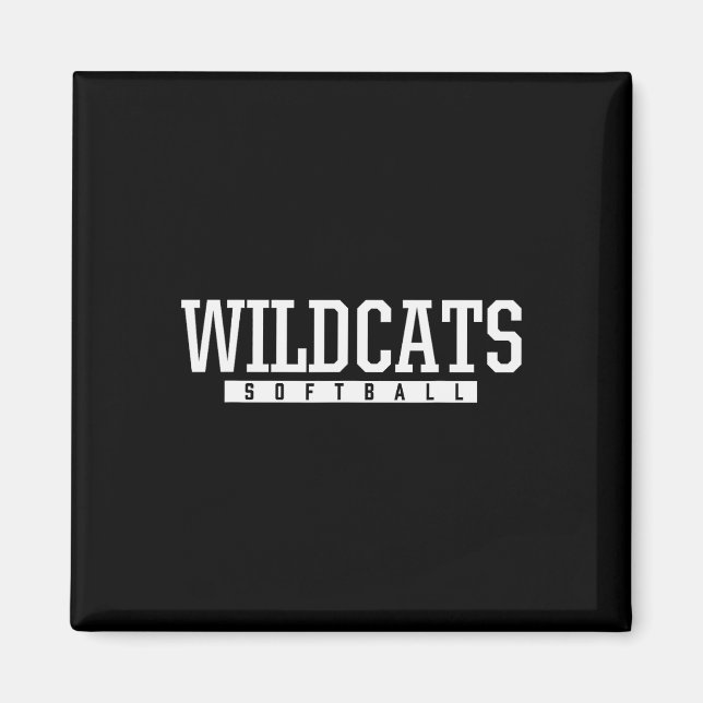 Imán Gatos Salvajes de Shelby County Softll Hs  (Frente)