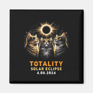 Imán Gatos totales con eclipse solar Gles 4.08.2024