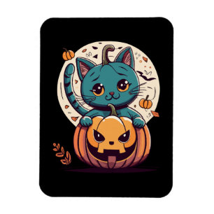 Imán Gatos y Calabazas para un Feliz Halloween!
