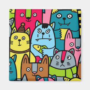 Imán Gatos y gatos