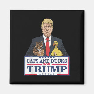 Imán Gatos Y Patos Para Gatitos Y Patos De Trump 2024