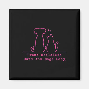 Imán Gatos Y Perros Infantiles Orgullosos Mujeres Vinta