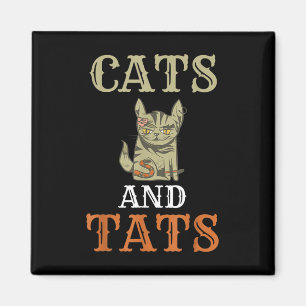 Imán Gatos Y Tatuajes Tentadores Tatuajes