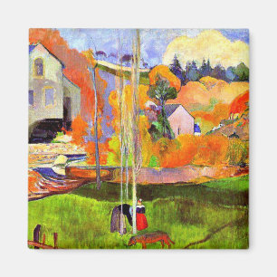 Imán Gauguin - Un paisaje bretón-el molino de David,