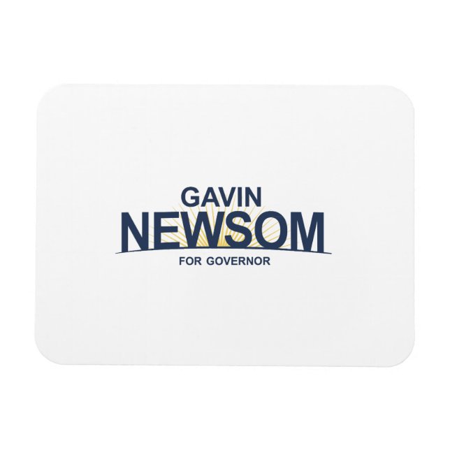 Imán Gavin Newsom para gobernador (Horizontal)