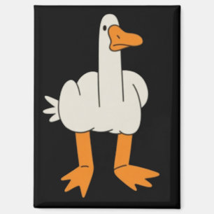 Imán Gaviota del Dedo Medio Humor Gesto Divertido Señal