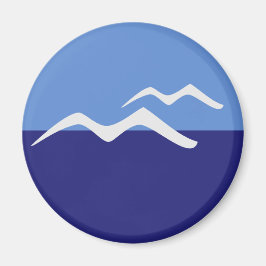 Imán Gaviotas / Estándar, Magnet Redondo De 5,7 Cm