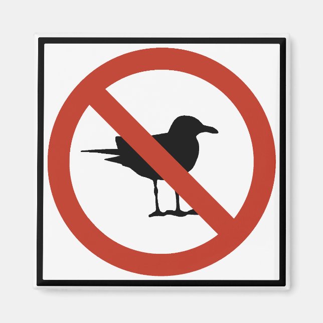 Imán Gaviotas prohibidas (Frente)