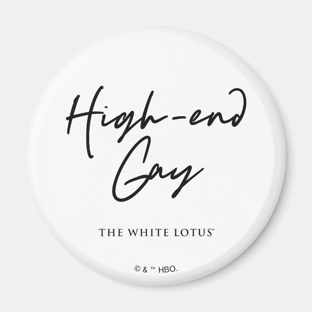 Imán Gay de gama alta - El Lotus blanco (Frente)