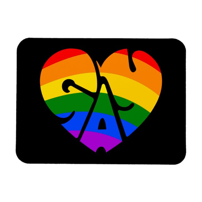 Imán Gay Heart (Horizontal)