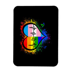 Imán Gay Lesbian Gay Lesbiana LGBT Gay Heartbeat L