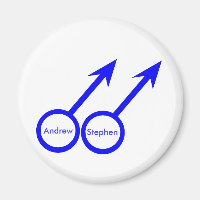 Imán Gay Lovers Personalizable Magnet (Frente)
