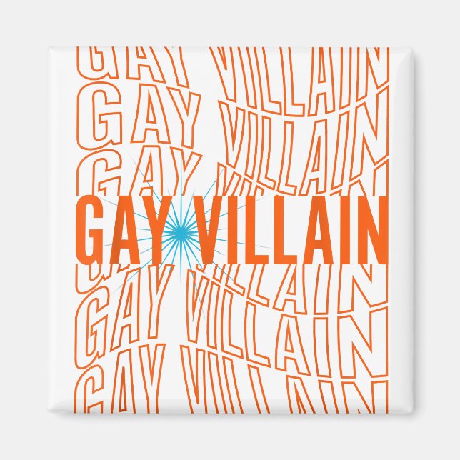 Imán Gay Villain gracioso meme LGBT Orgullo gay Lesbian (Frente)