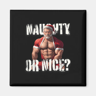 Imán Gay Xmas Músculo Papi oso lindo Santa Orgullo LGBT