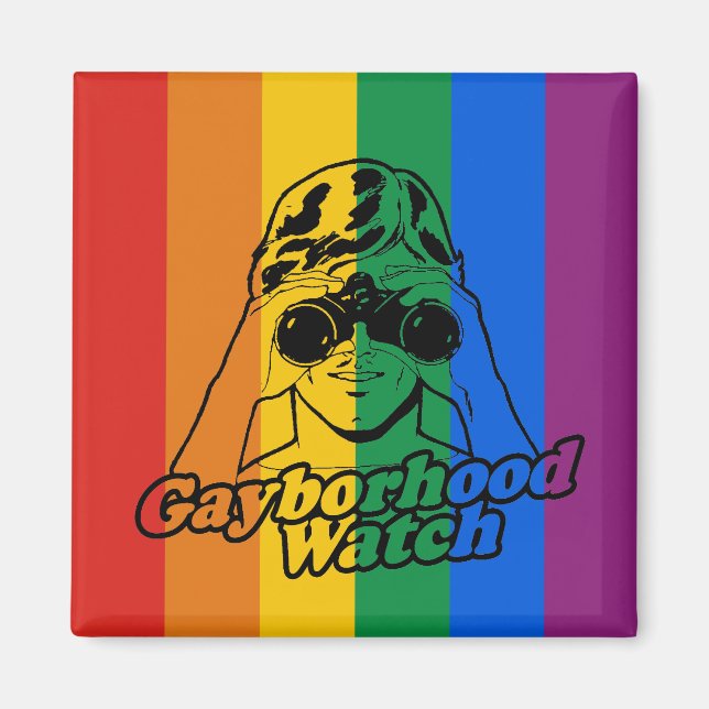 IMÁN GAYBORHOOD WATCH (Frente)
