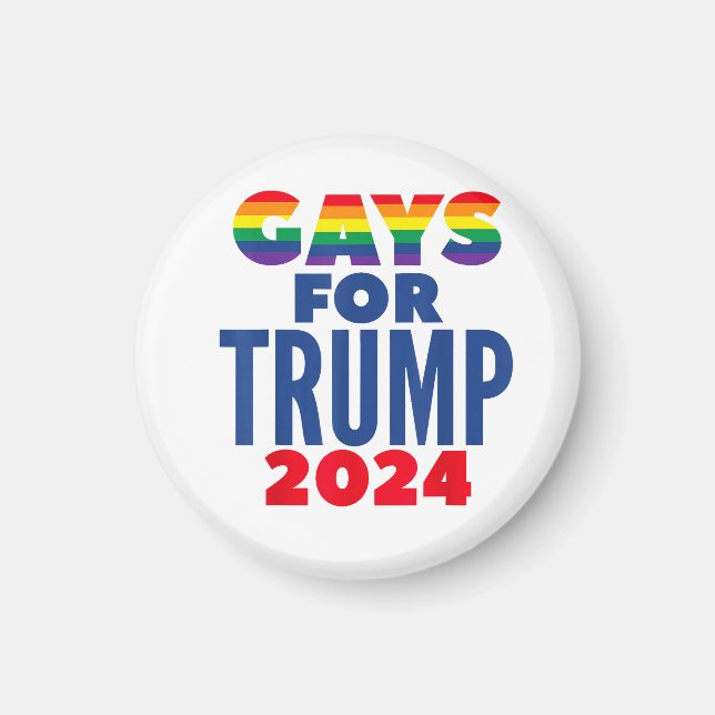 Imán Gays para las elecciones de Trump 2024 (Frente)