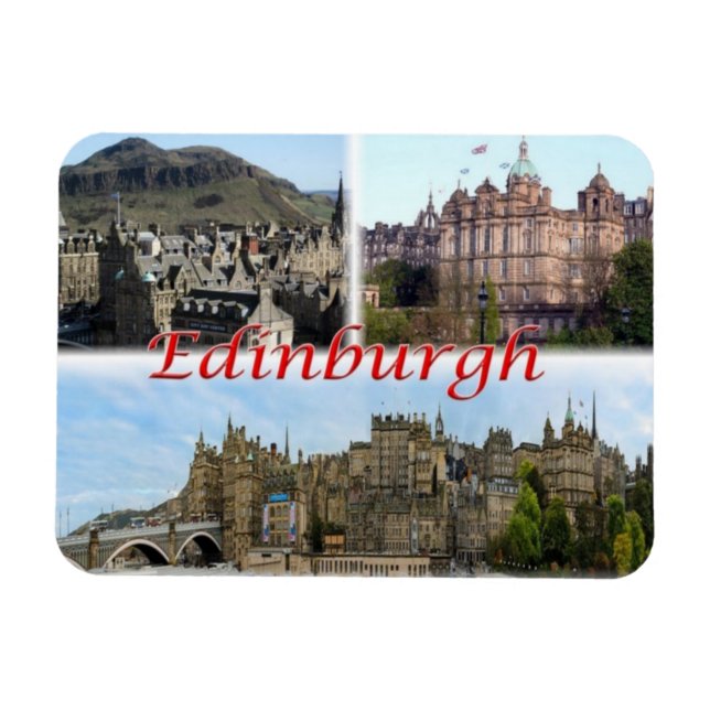 Imán GB Reino Unido - Escocia - Edimburgo - (Horizontal)