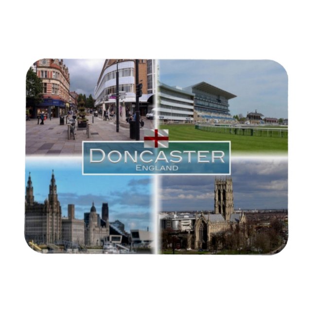 Imán GB Reino Unido - Inglaterra - Doncaster - (Horizontal)
