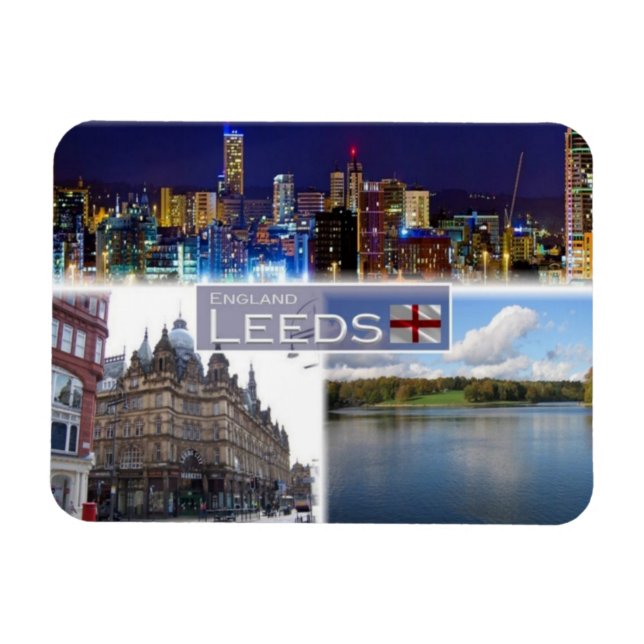 Imán GB Reino Unido - Inglaterra - Leeds - Yorkshire - (Horizontal)
