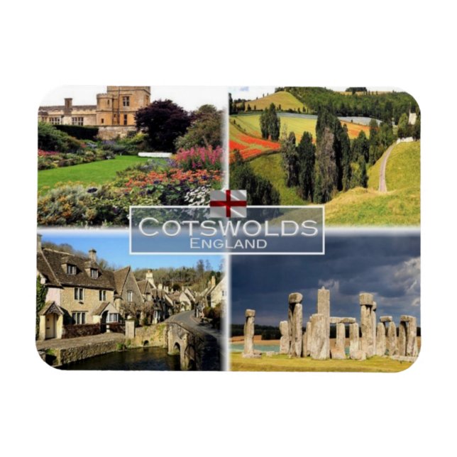 Imán GB Reino Unido - Inglaterra - Los Cotswolds - (Horizontal)