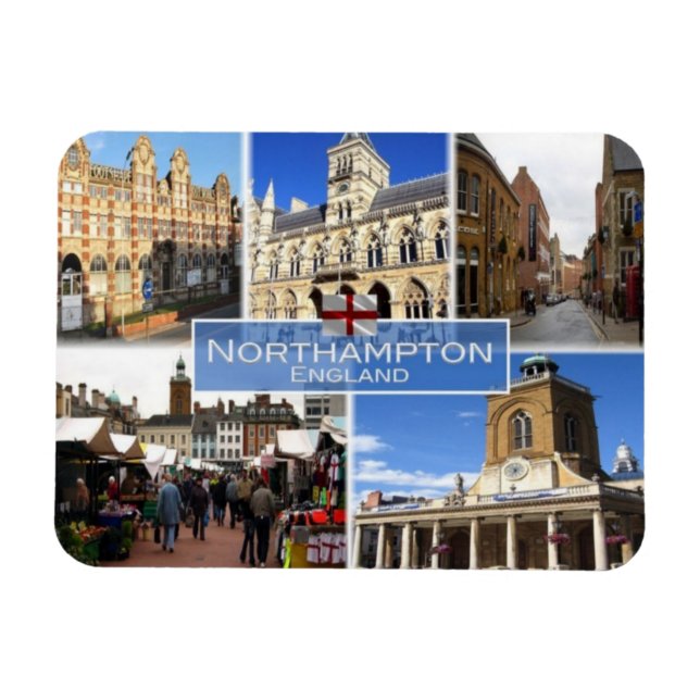 Imán GB Reino Unido - Inglaterra - Northampton - (Horizontal)