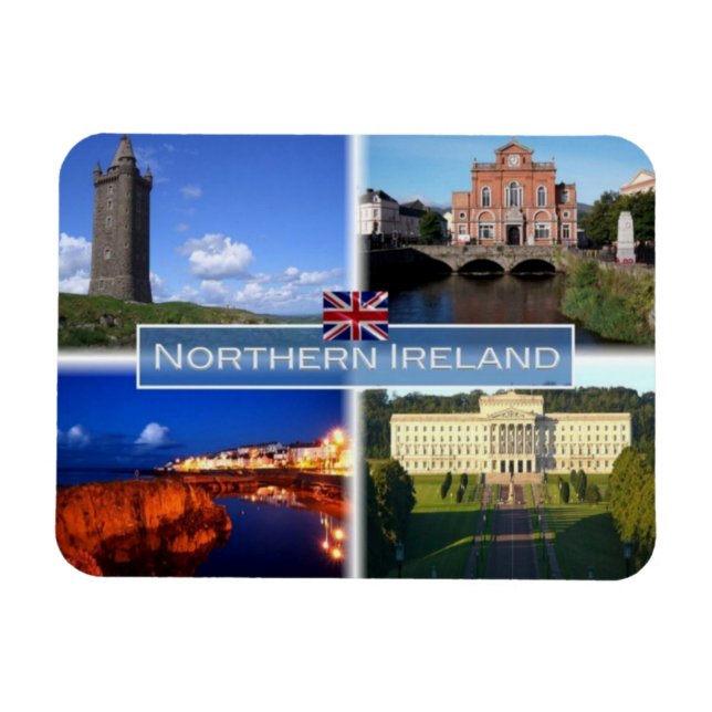 Imán GB Reino Unido - Irlanda del Norte - (Horizontal)