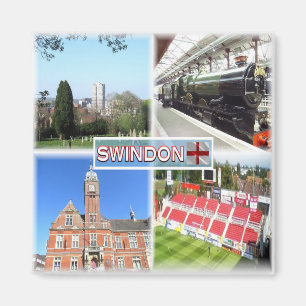 Imán GB Swindon ^ Town Center - Museo del tren - Ciudad