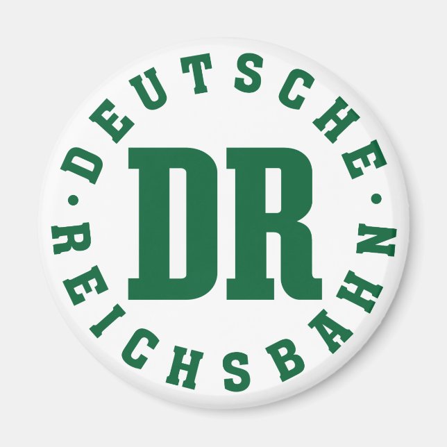 Imán GDR, DDR Railway/- Reichsbahn Alemán Sign (Frente)