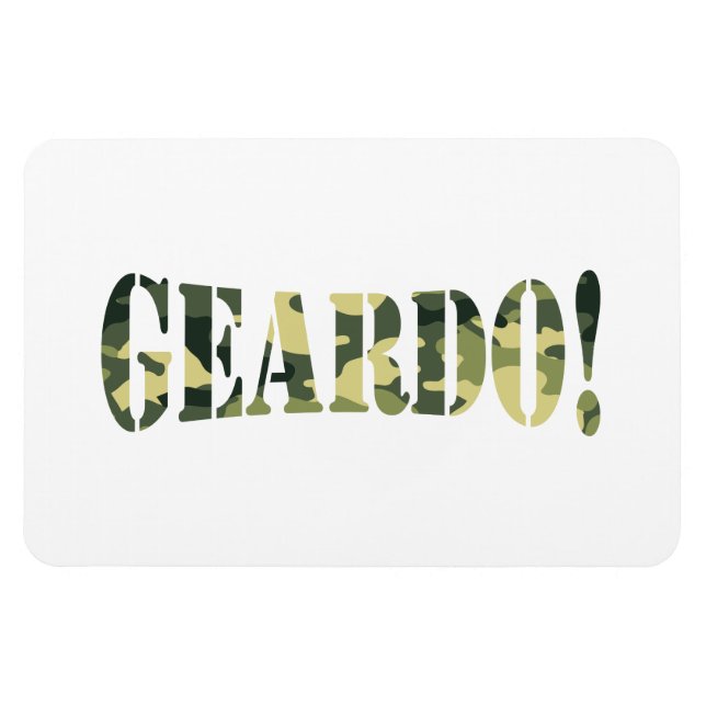 IMÁN ¡GEARDO! CAMO / CAMOUFLAJE (Horizontal)