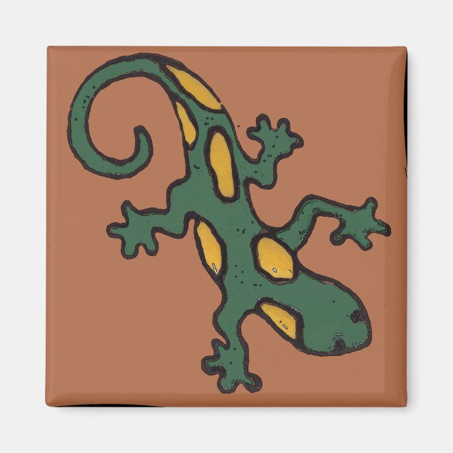 Imán Gecko Tile mexicano (Frente)