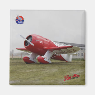 Imán Gee Bee Super Sportster R-2 Magnet cuadrado de 2 p