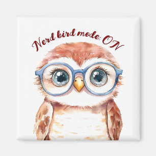 Imán Geek Nerd Bird