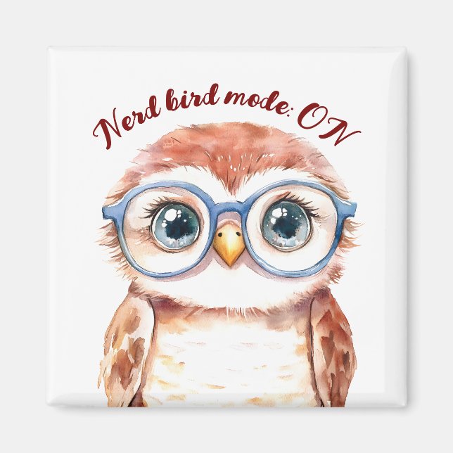 Imán Geek Nerd Bird (Frente)