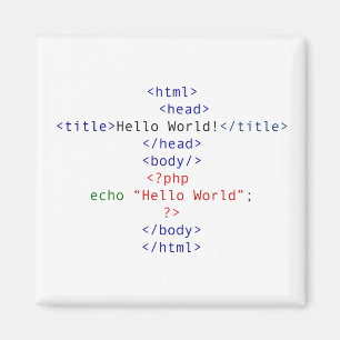 Imán Geek php Greeting
