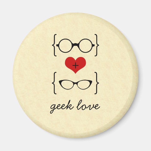 Imán Geeky Glasses Magnet (Frente)