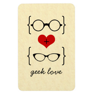 Imán Geeky Glasses Premium Magnet