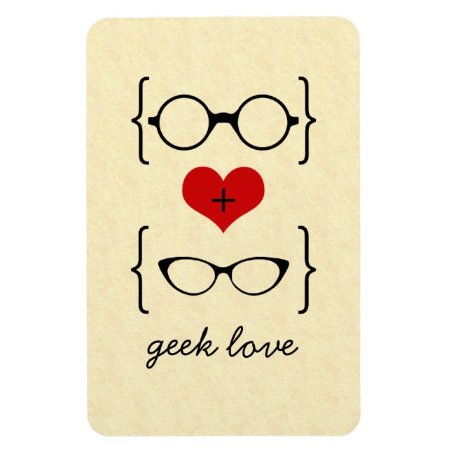 Imán Geeky Glasses Premium Magnet (Vertical)