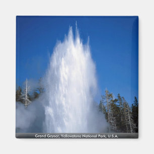 Imán Géiser magnífico, parque nacional de Yellowstone