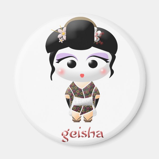 Imán Geisha Chica (Frente)