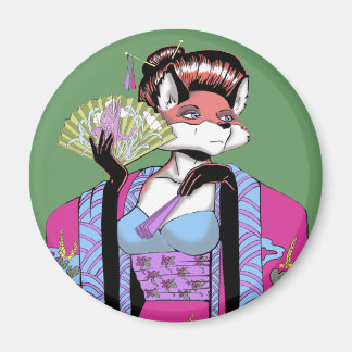 Imán Geisha Fox Magnet