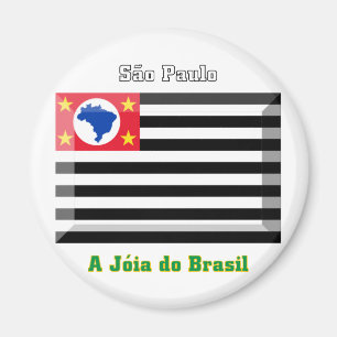 Imán Gema de la bandera de São Pablo