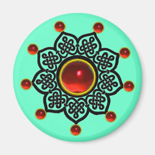 Imán Gema GÓTICO SUN Red Ruby