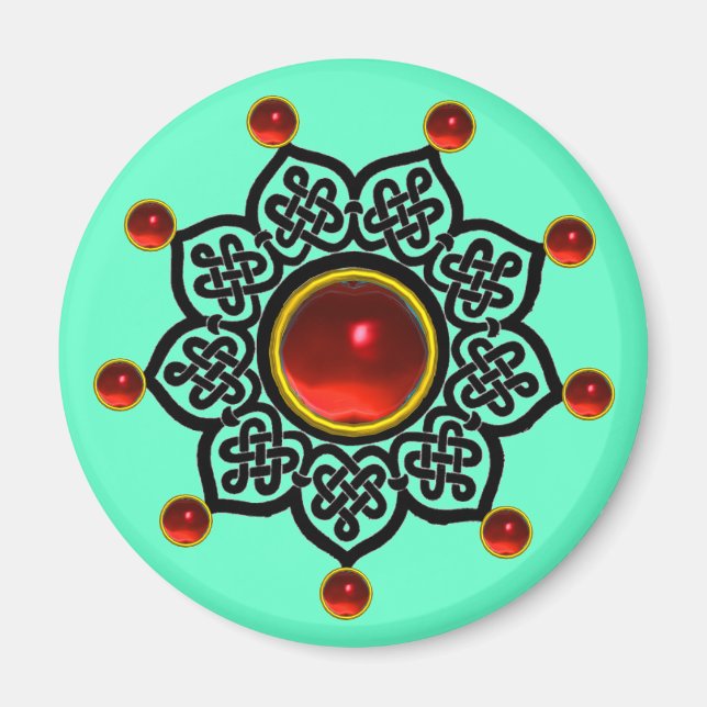 Imán Gema GÓTICO SUN Red Ruby (Frente)