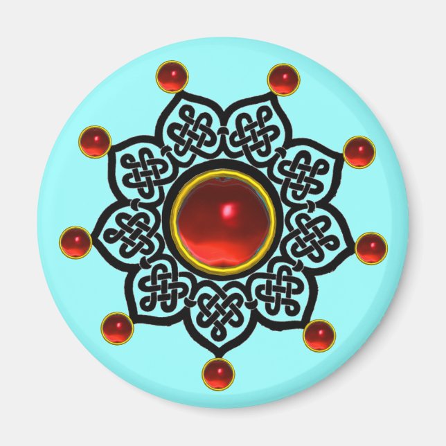 Imán Gema GÓTICO SUN Red Ruby (Frente)