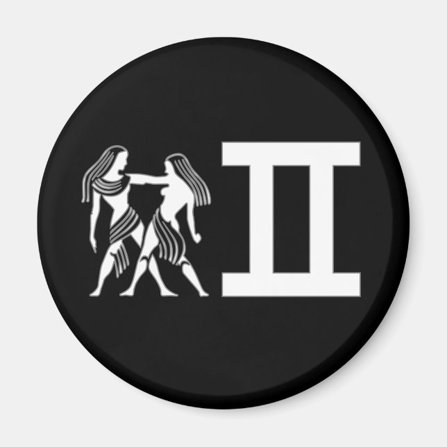 Imán Gemini con símbolo (Frente)