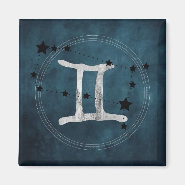 Imán Gemini las estrellas de la constelación de signos  (Frente)