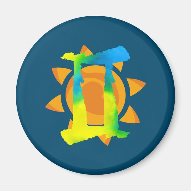 Imán Gemini Sun Magnet (Frente)