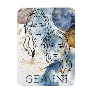 Imán Gemini the twins birthday zodiac astrology blue